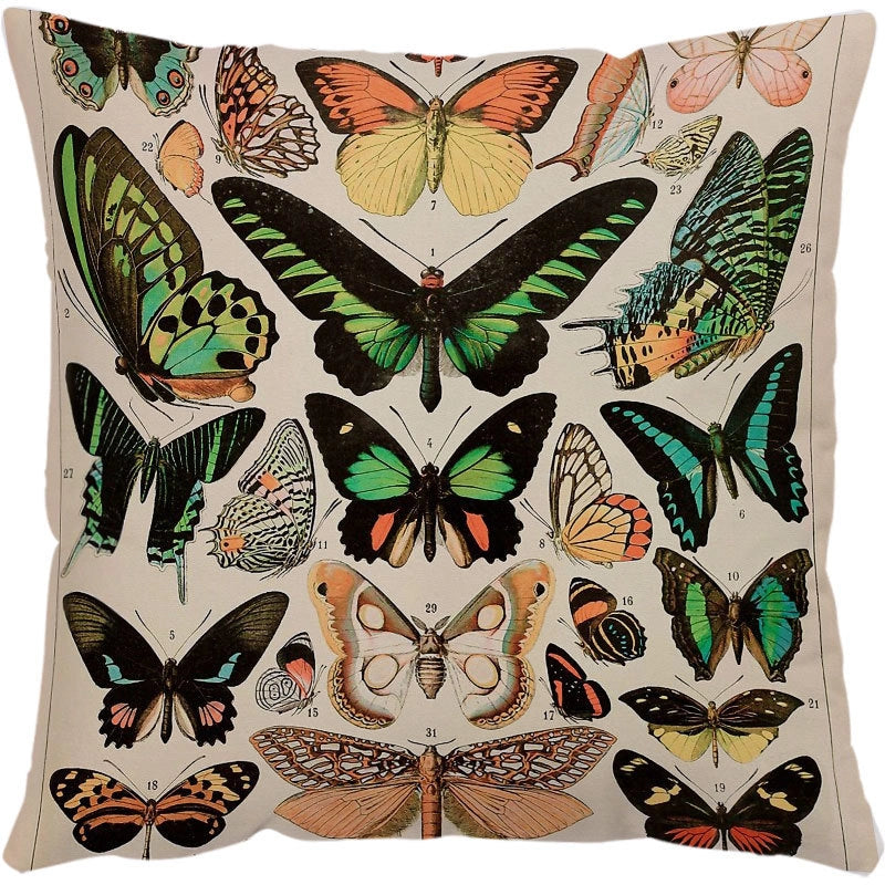 Cute Animal Butterfly  Pillow Cases Couch & Sofa Decor