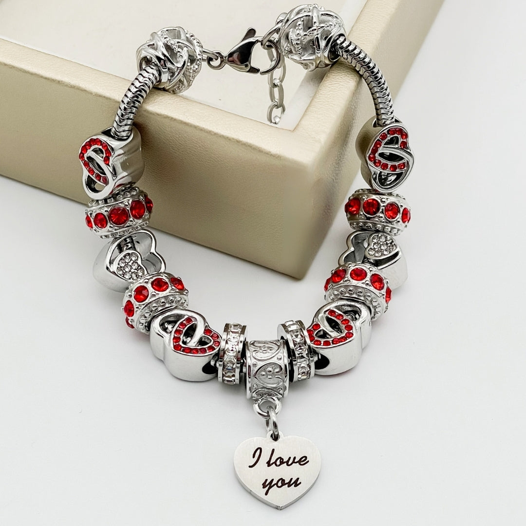 I Love You Bracelet - Stainless Steel