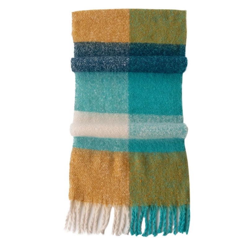 Women's Modern Style Classic Style Lattice Polyester Scarf
