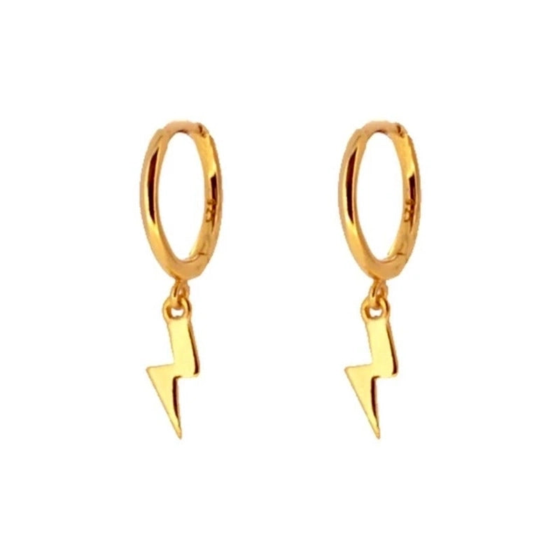 Minimalist Geometric Copper Artificial Gemstones Copper Earrings