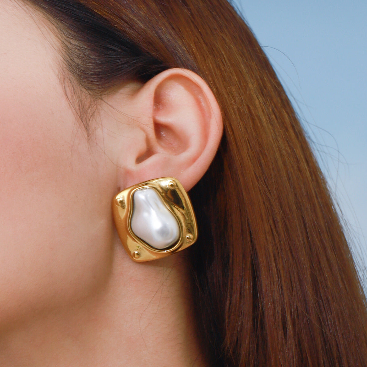 Stainless Steel Pearl Earrings Earrings Earrings Female