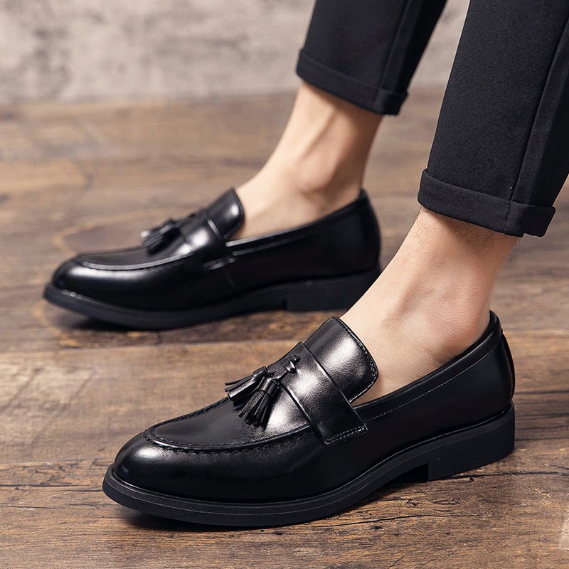 Men's Large-size  Casual One-pedal Leather Shoes