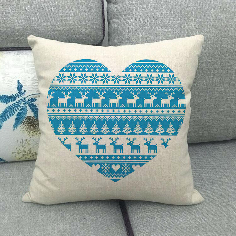 18 Cojines Merry Xmas Couch Throw Pillow Cover Case Home Sofa Decor Pillowslip