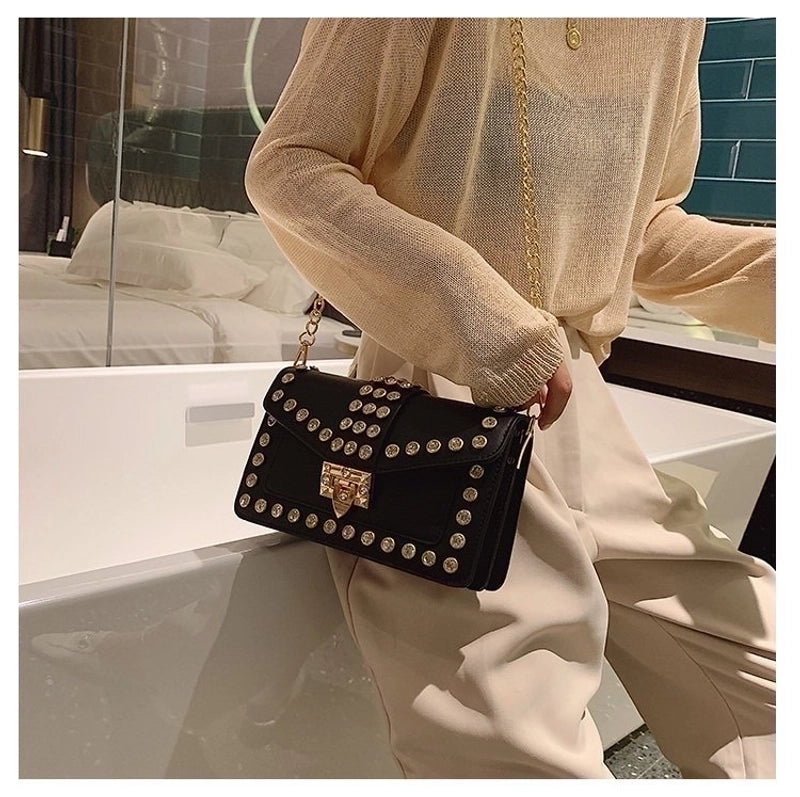 Small Pu Leather Square Bag Crossbody Bag Shoulder Bag