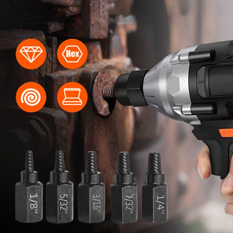 Pousbo® 5pcs Screw and Bolt Extractor Set50% OFF