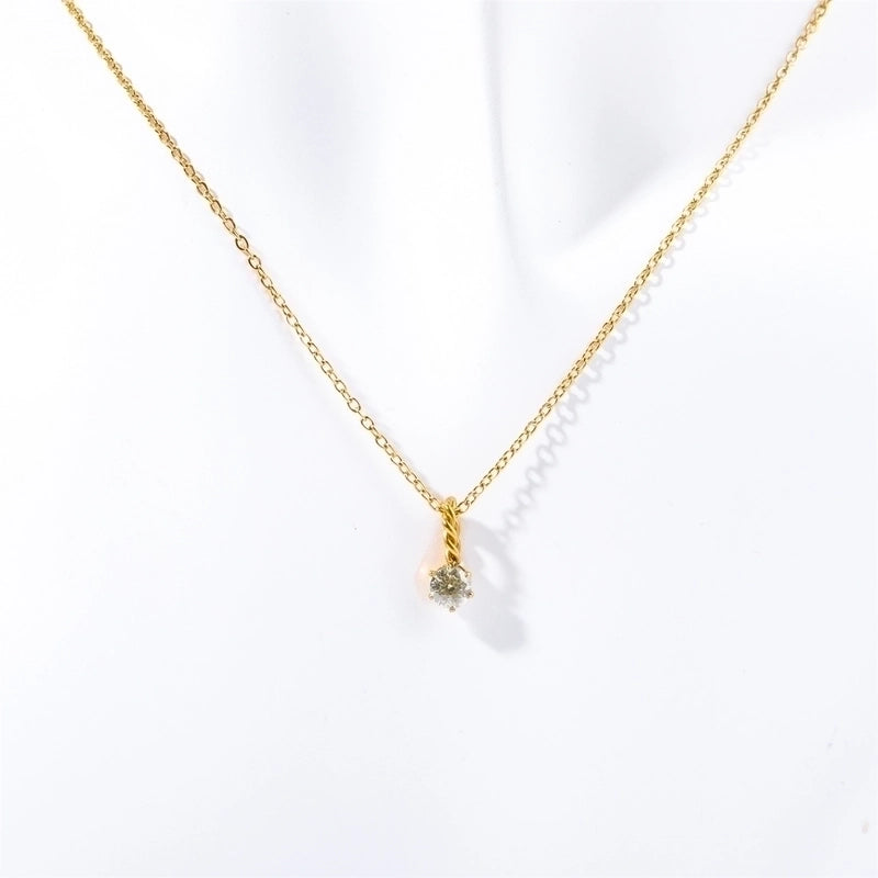 201 Stainless Steel 304 Stainless Steel Titanium Steel Gold Plated Elegant Streetwear Plating Color Block Necklace