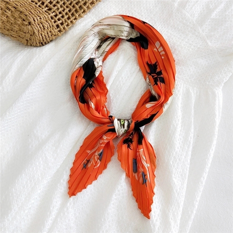 Thin Silk Small Square Scarf