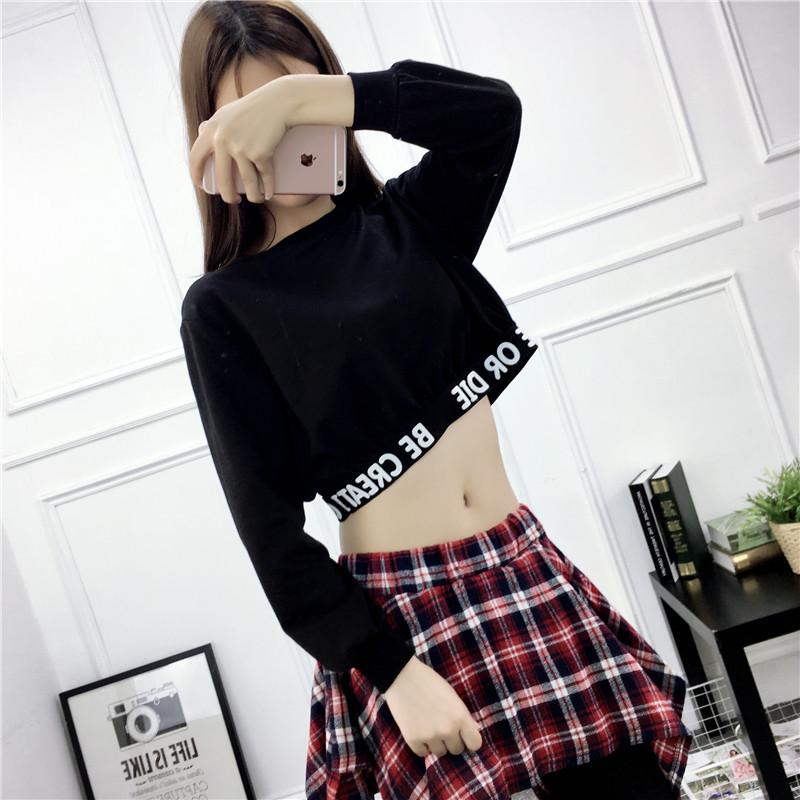 Be Creative Or Die Crop Top Sweater
