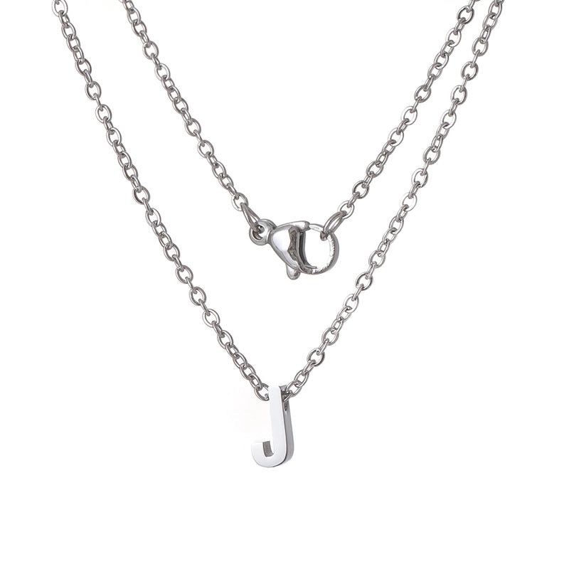 Titanium Steel Minimalist Plating Letter None Necklace