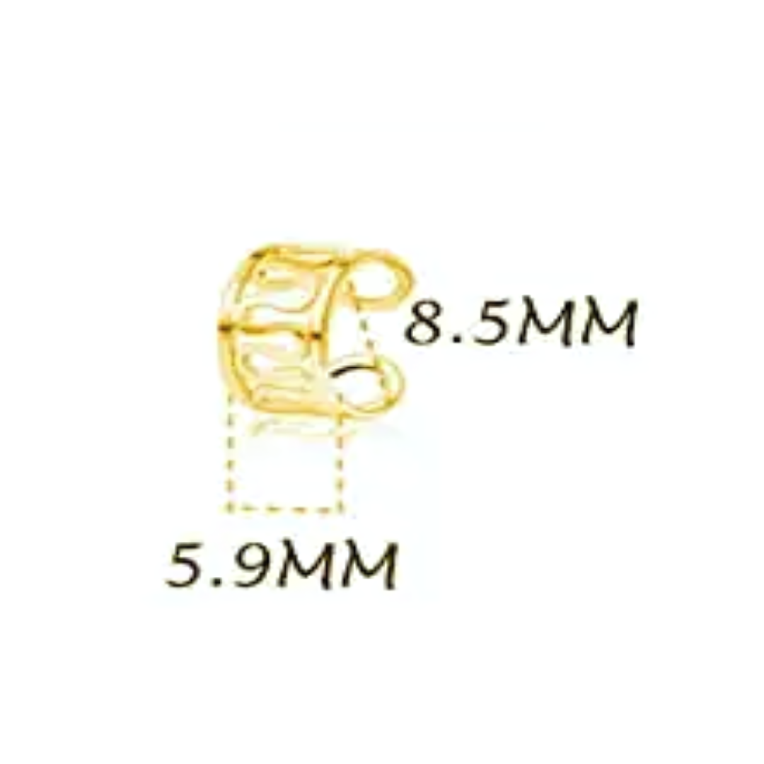 Patterned ear cuff - Gold