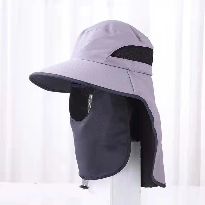 Unisex Minimalist Solid Color Big Eaves Sun Hat