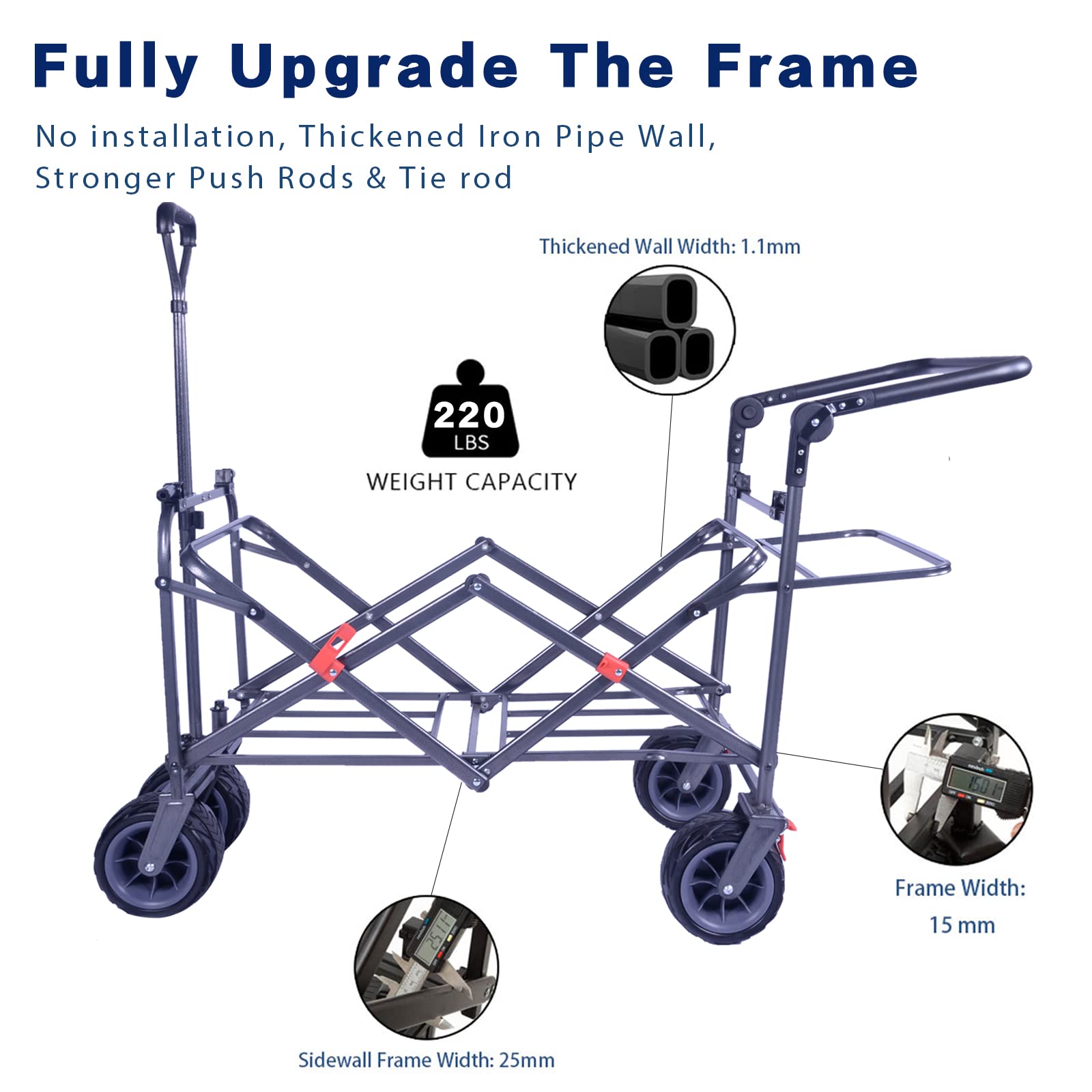 Heavy Duty Folding Cart with Removable Canopy