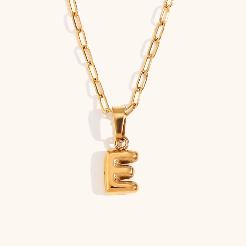 Minimalist Commute Letter Stainless Steel Titanium Steel Plating Gold Plated Pendant Necklace