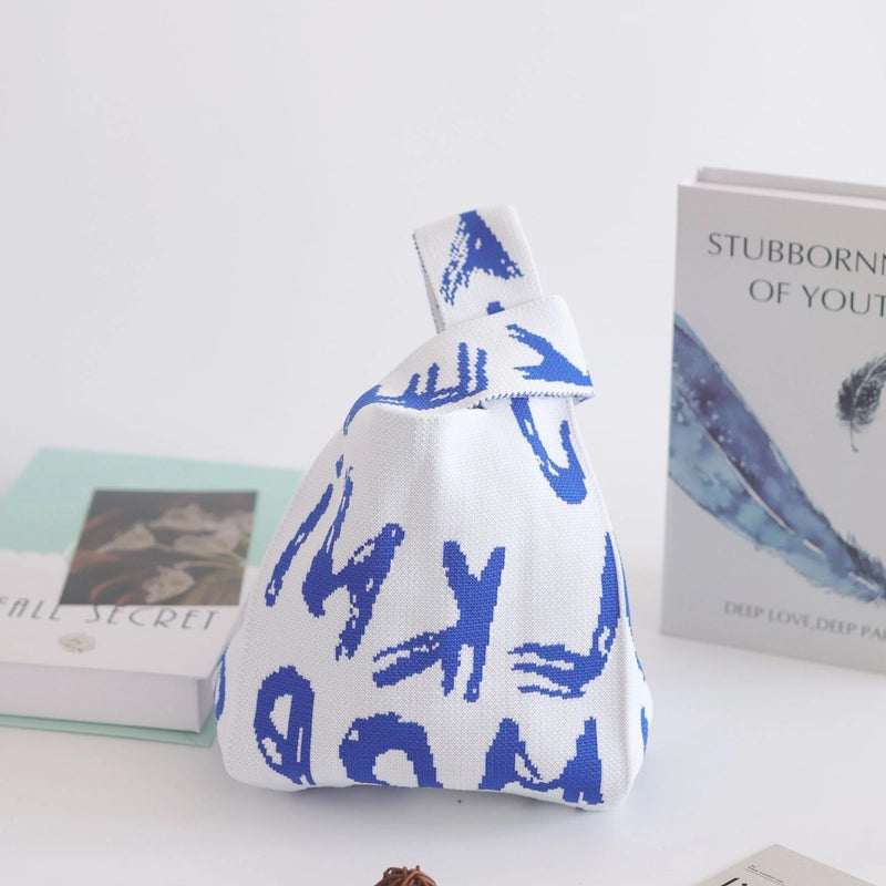Women's Small Polyester Letter Floral Elegant Streetwear Square Open Handbag