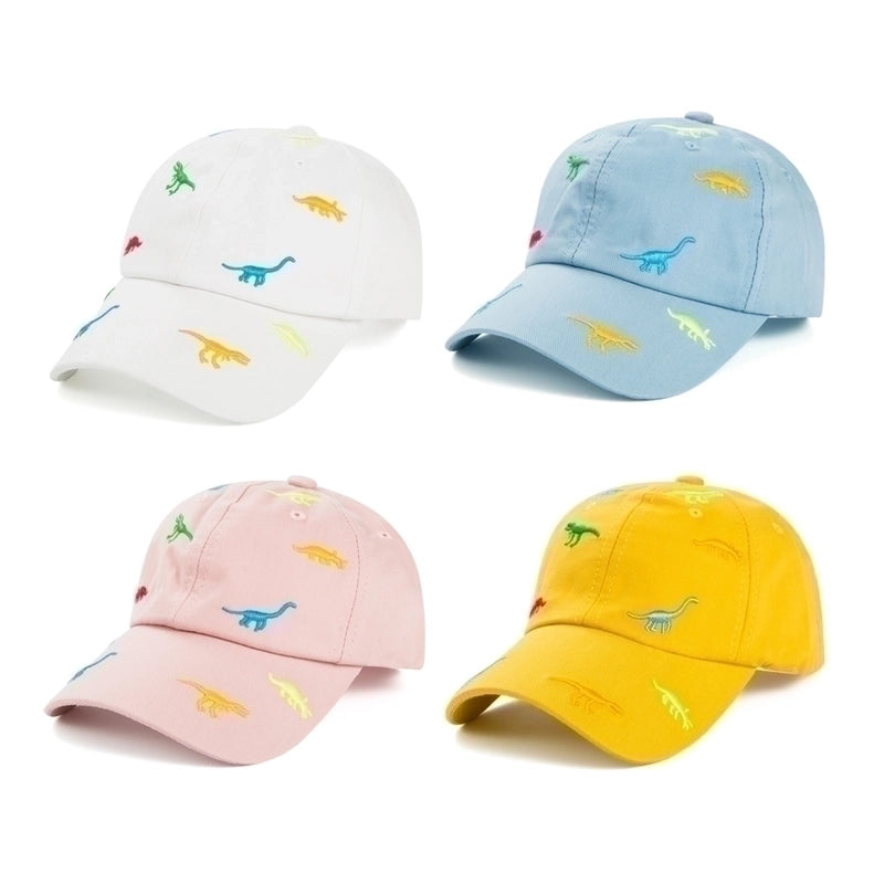 Children Unisex Cute Dinosaur Embroidery Baseball Cap