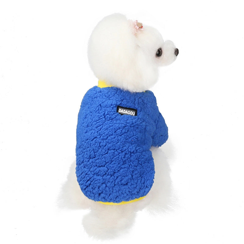 Pet Clothes Dog Clothes Autumn And Winter Clothes Teddy Small Dog Pet Clothing Autumn And Winter  Five-color Candy Fleece