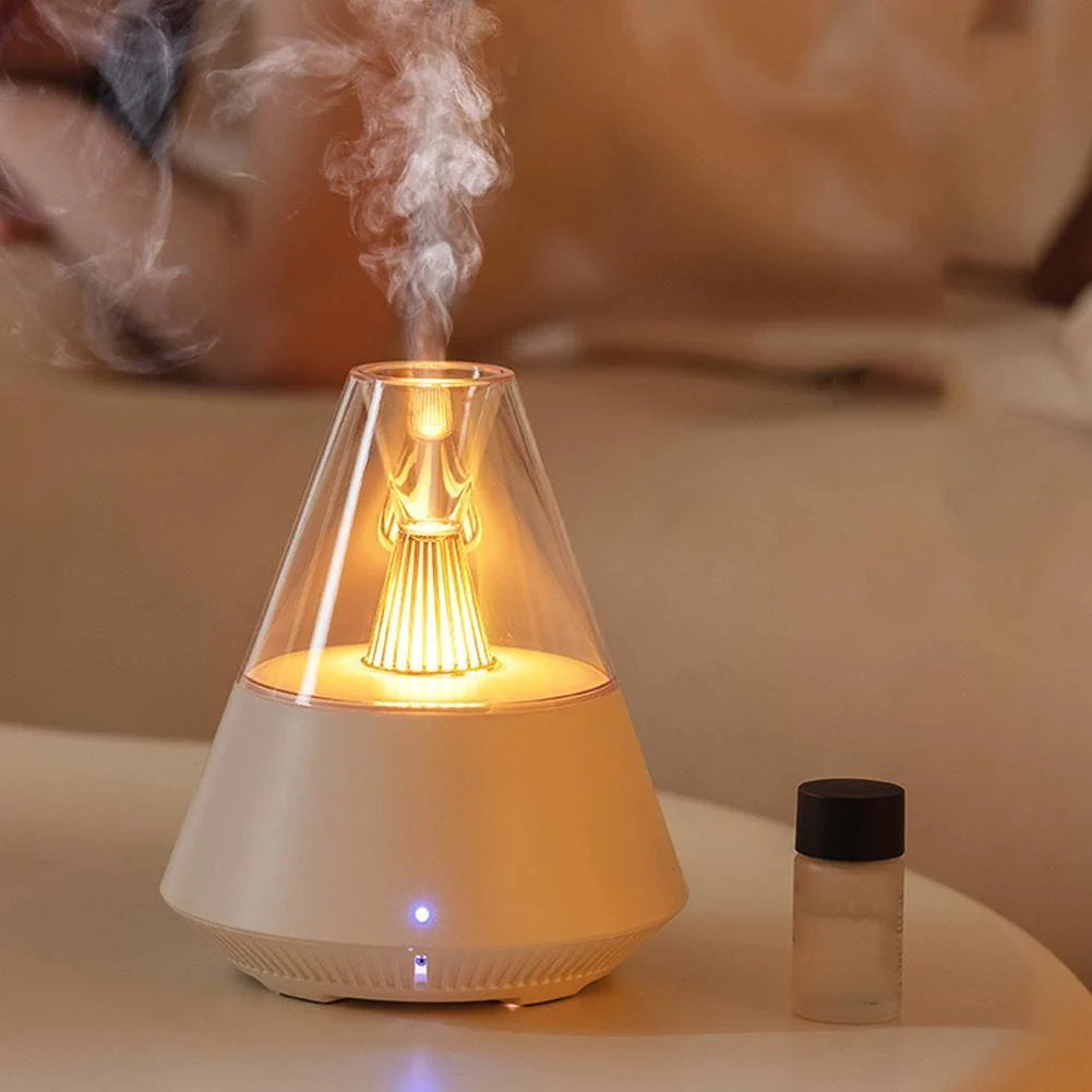 Volcano Room Diffuser. USB Air Humidifier. Retro Light Air Freshner