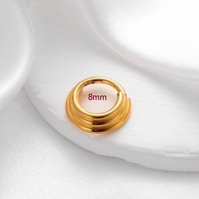 1 Piece Nose Rings & Studs Minimalist Classic Style Circle 316L Stainless Steel  Plating