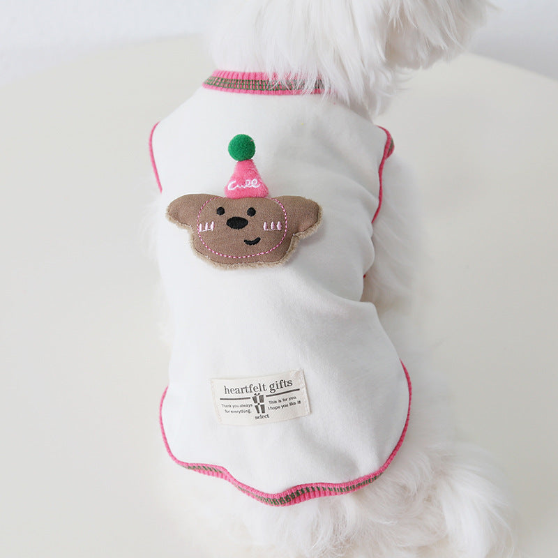 Animal Doll Decor Soft Dog Cat Vest