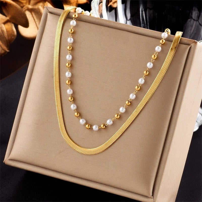 Minimalist Star Heart Shape Titanium Steel Plating Necklace