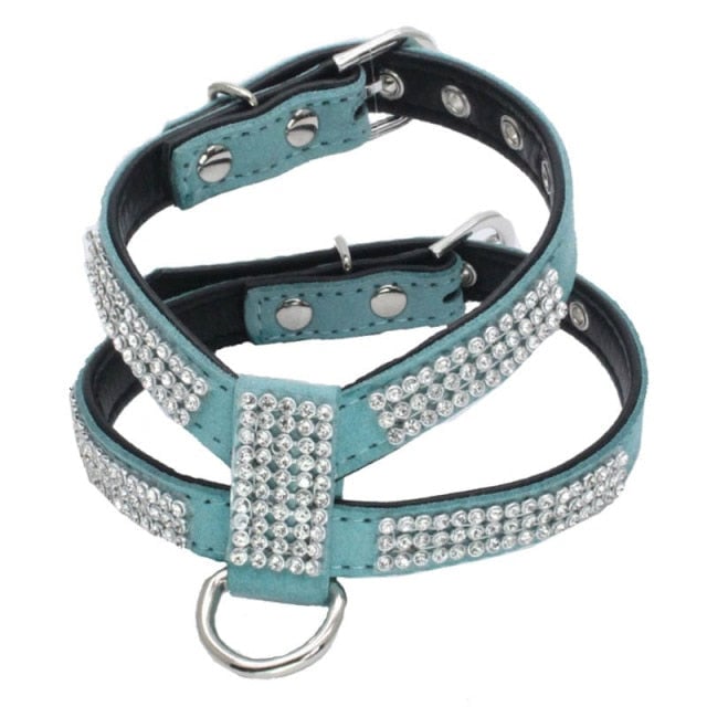 Rhinestone Adjustable Dog Harness