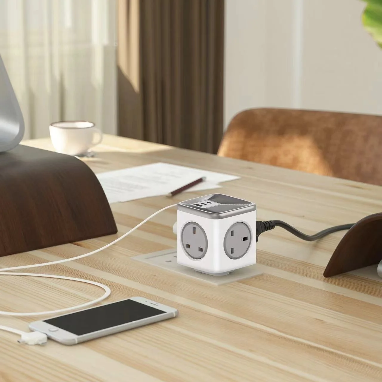 20W-UK  cube power strip
