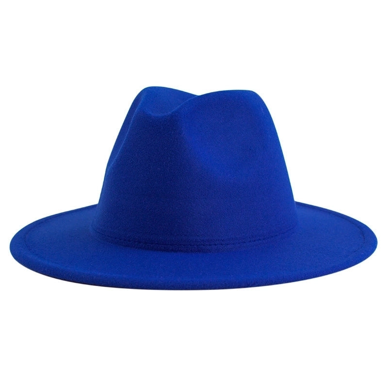 British Style Jazz Hat Big Brim Retro Soft Felt Hat Women's Fashion Autumn And Winter Warm Gentleman Hat Top Hat