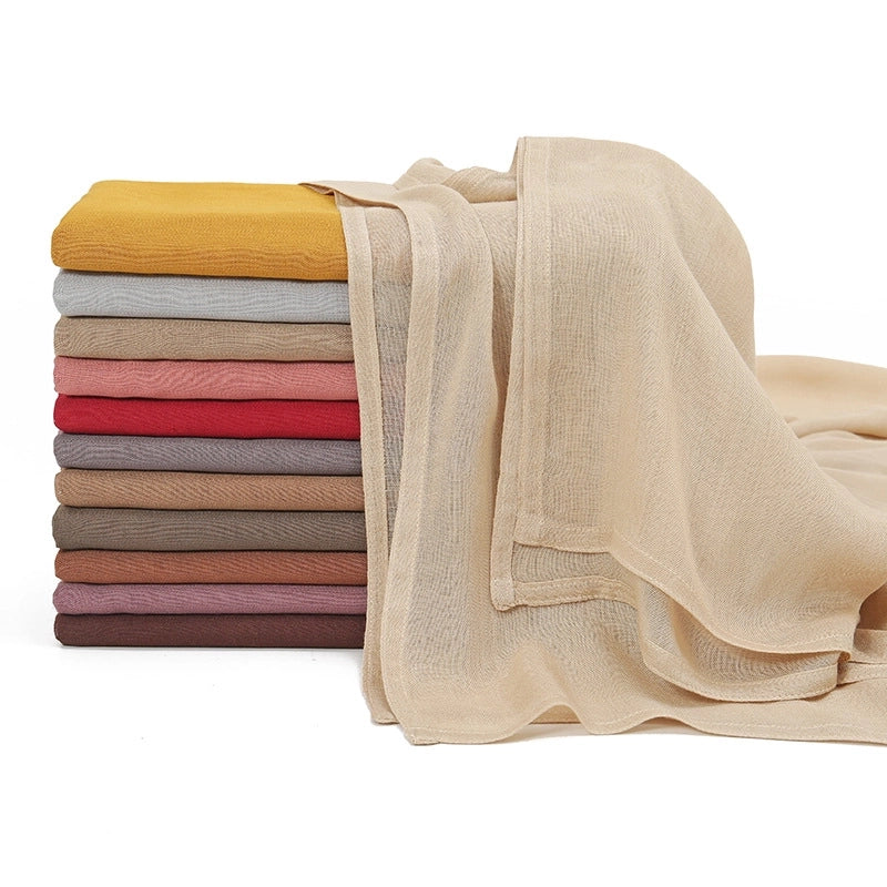 Women's Elegant Minimalist Solid Color Rayon Kerchief
