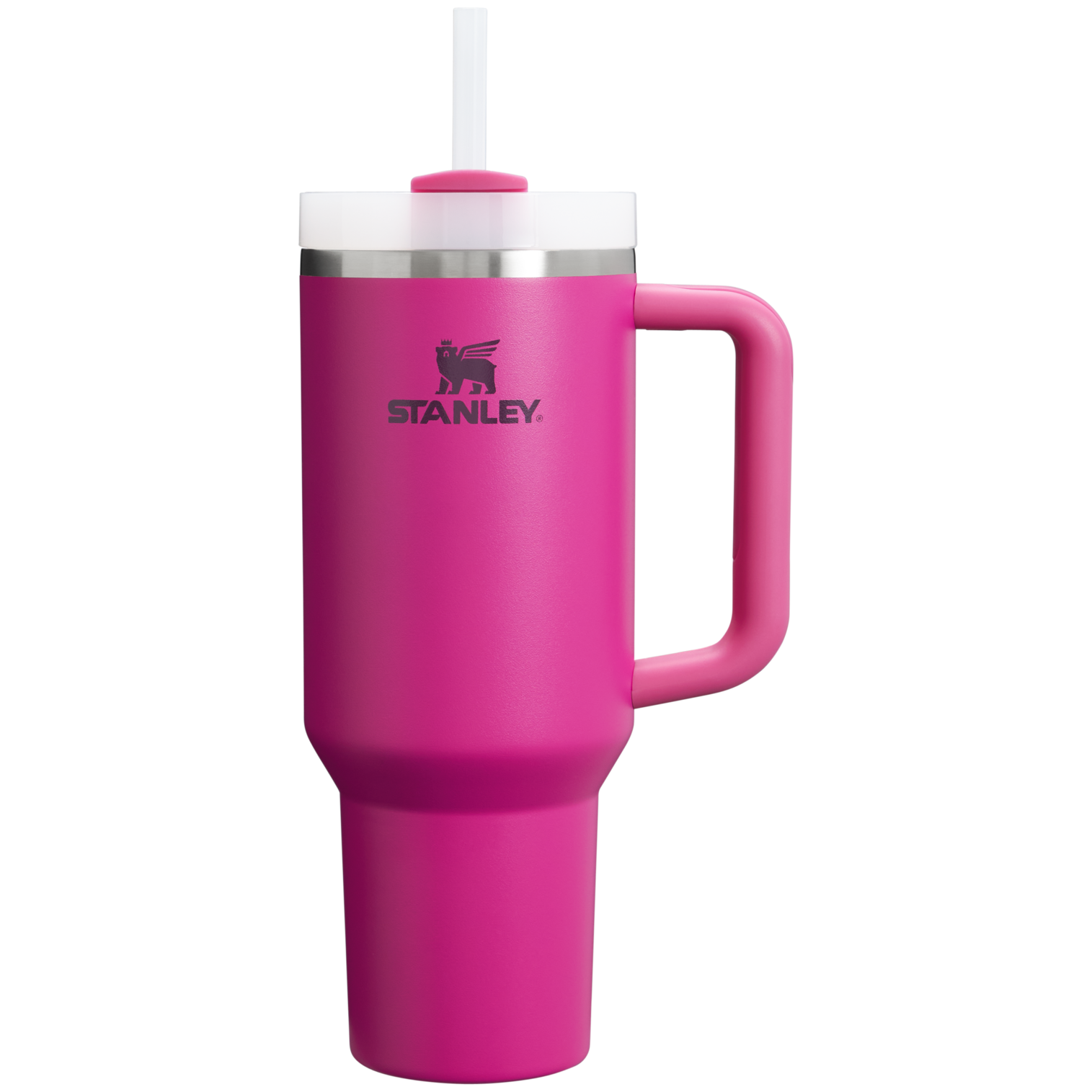 40 oz Stanley Quencher H2.0 Tumbler Dark Pink