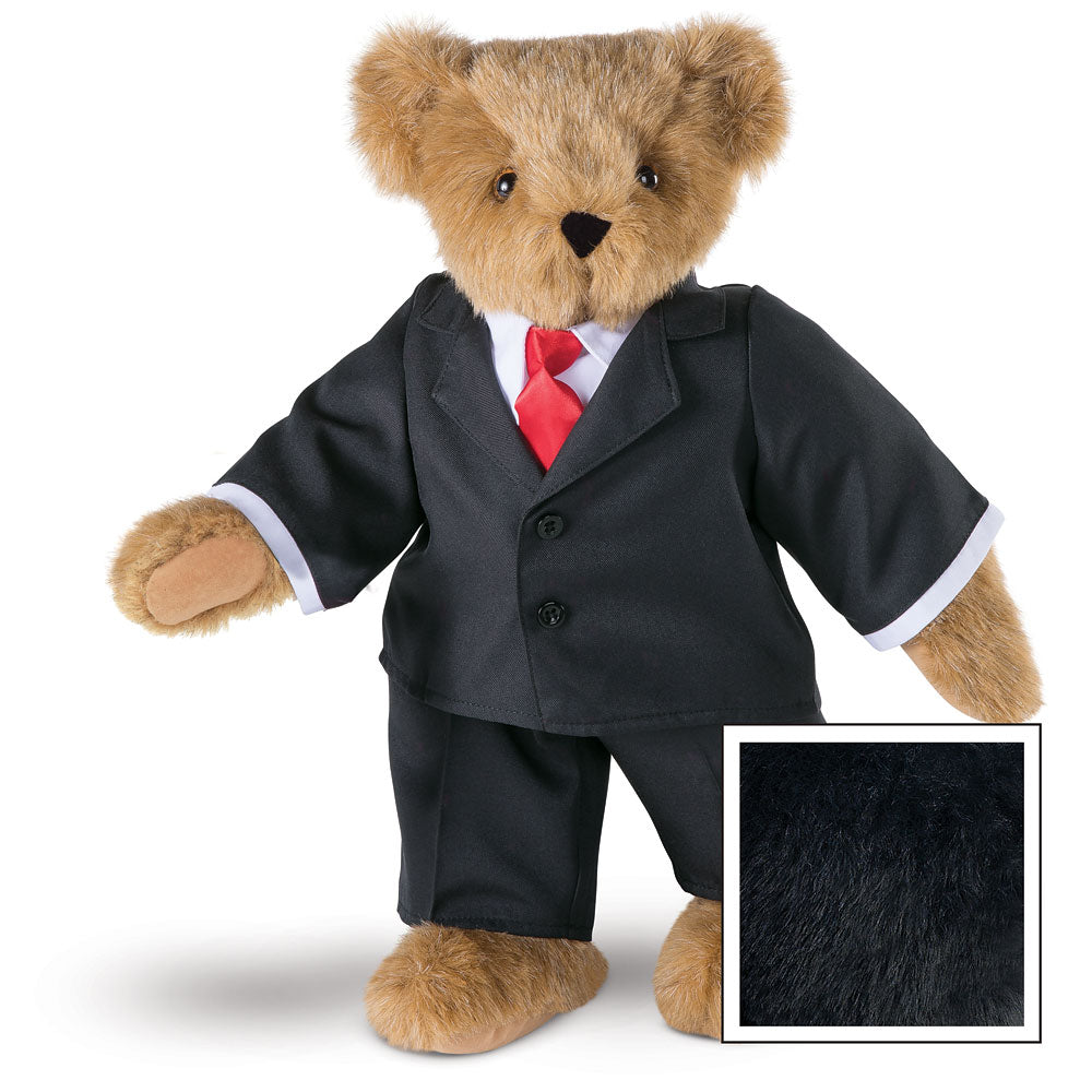 15 In. Business Bear, Black Suit