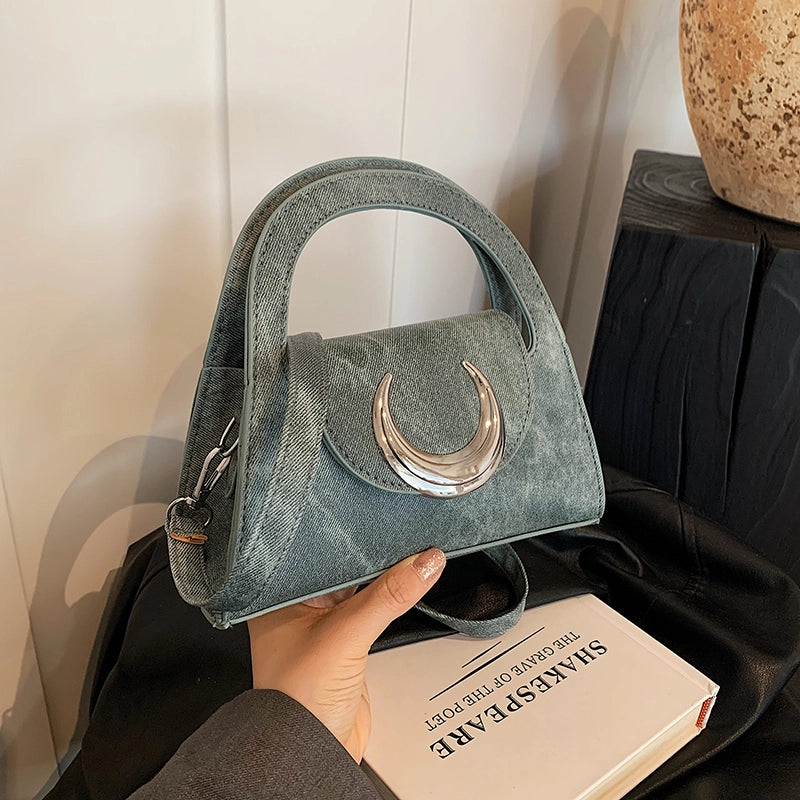 Women's Medium Pu Leather Solid Color Streetwear Flip Cover Crossbody Bag