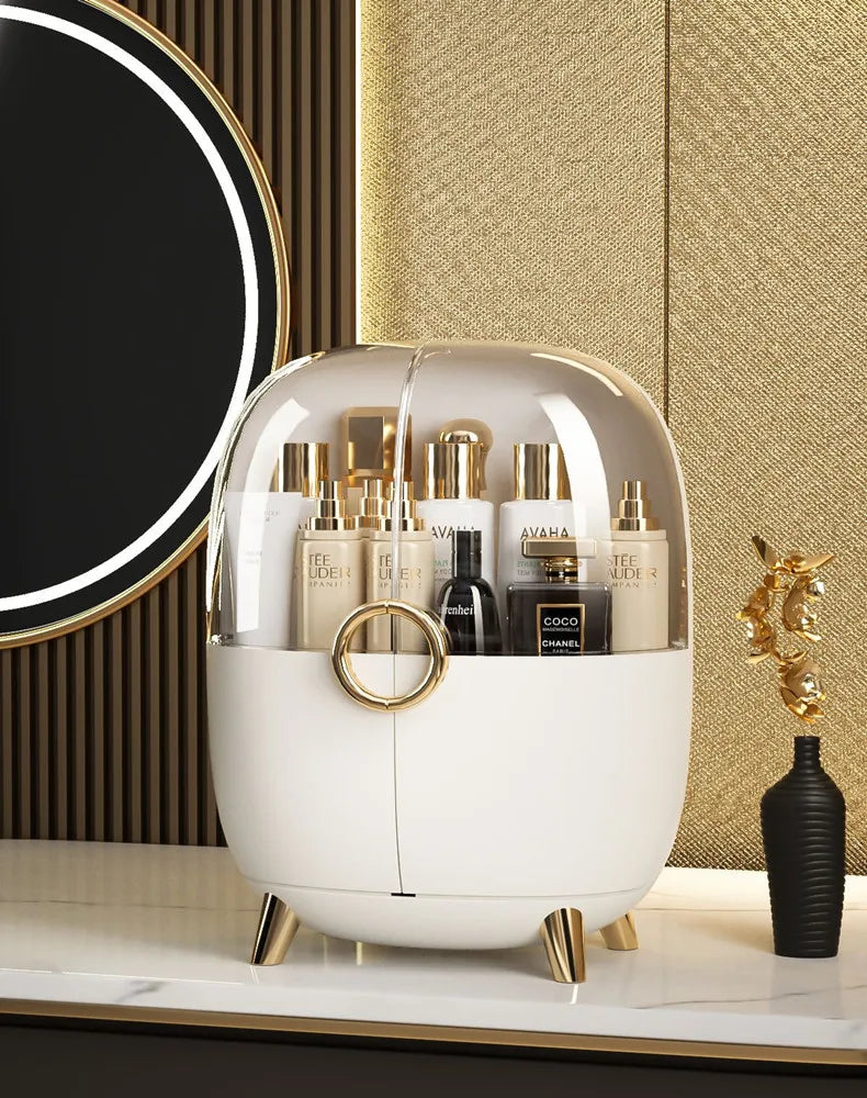 Light Luxury Modern Cosmetic Organizer. Skin Care Lipstick Makeup Brush Jewelry Storage Box