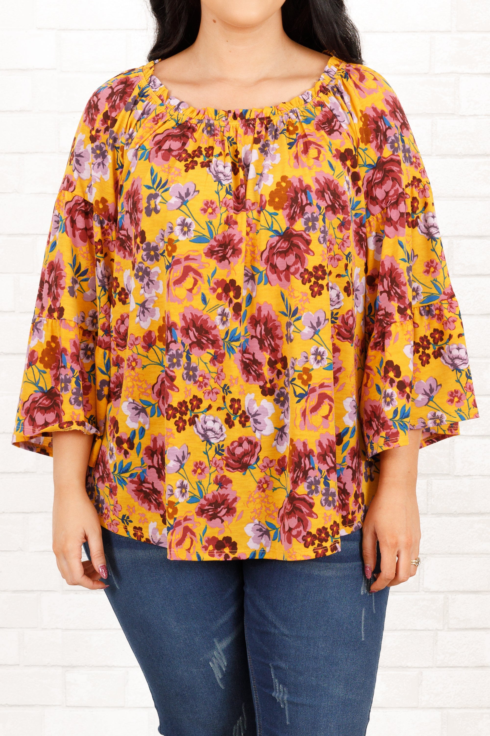 One Kiss Top. Marigold Mauve