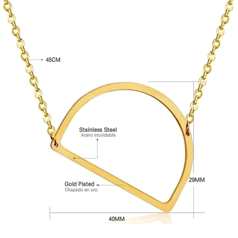 Stainless Steel Fashion Plating Letter Necklace