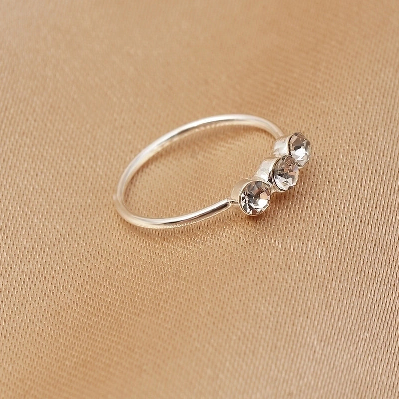 Geometric Metal Plating Nose Ring