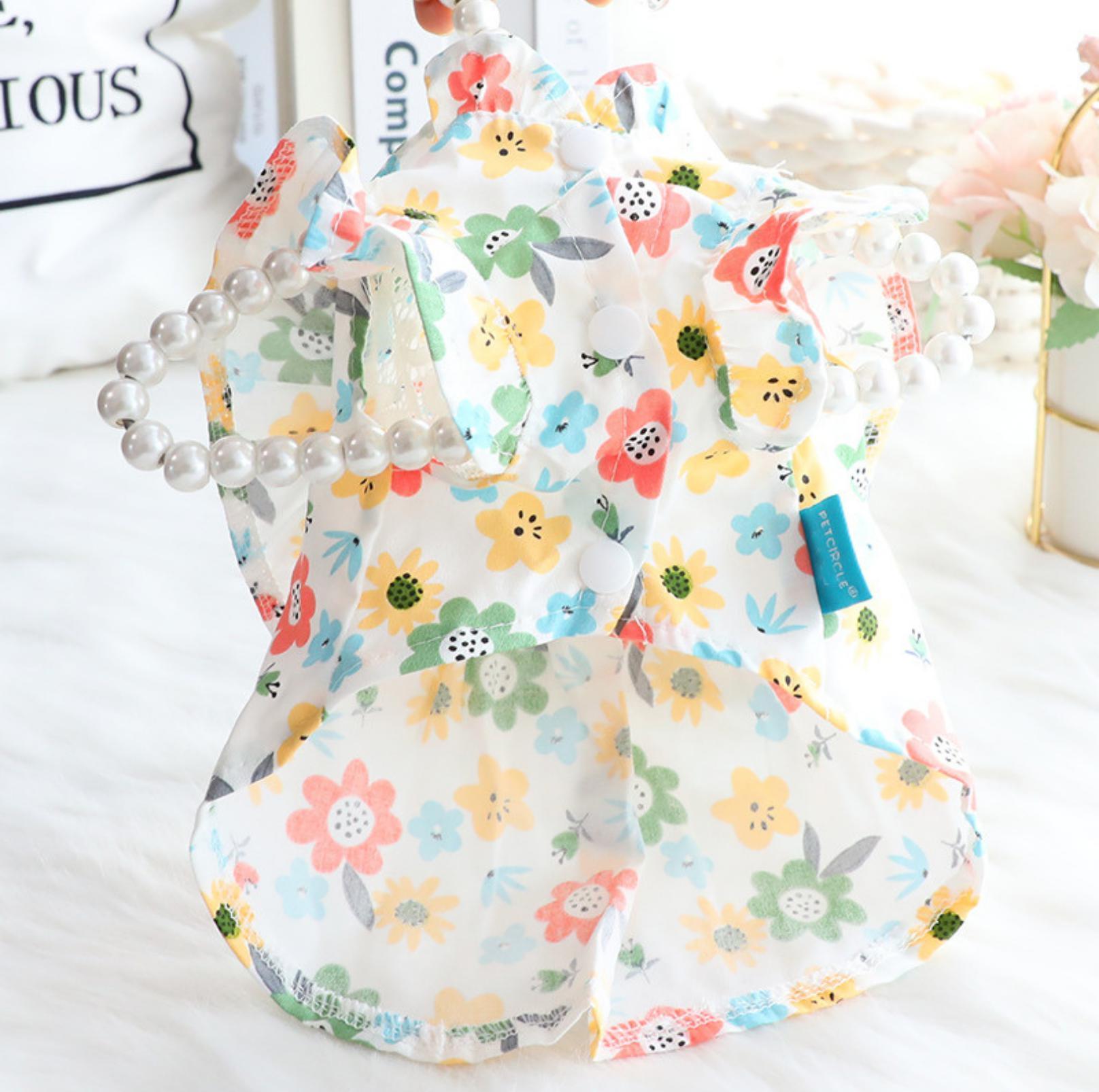 Pet Lace Flower Dress