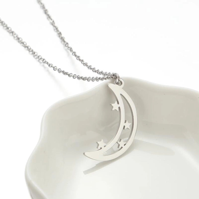 Fashion Sun 201 Stainless Steel 18K Gold Plated Plating Stainless Steel Necklaces