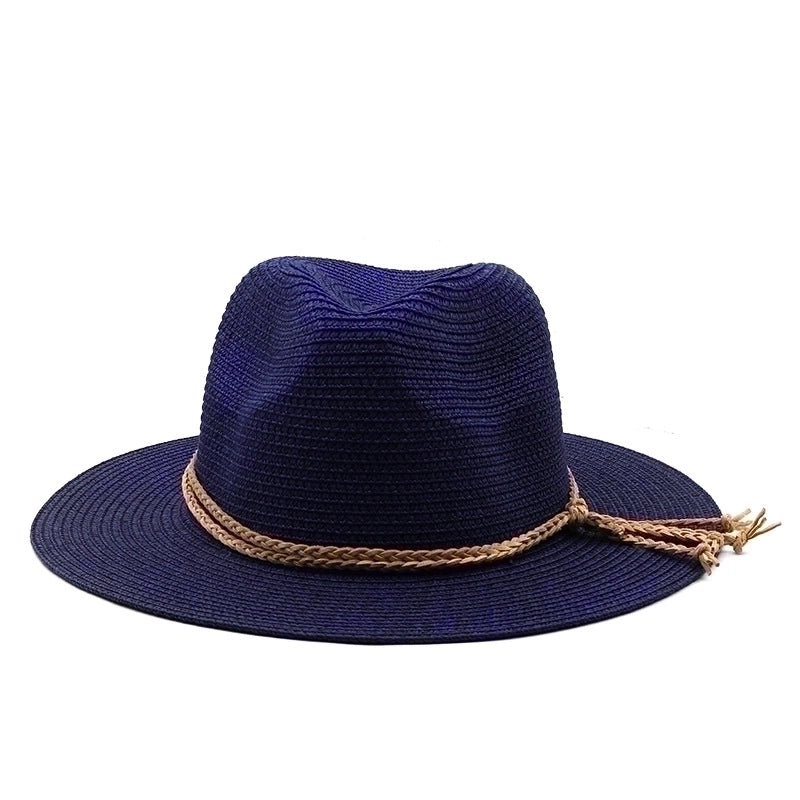Women's Minimalist Classic Style Bow Knot Flat Eaves Straw Hat