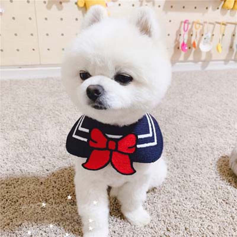 Cartoon Dog Cat Bandana Bibs