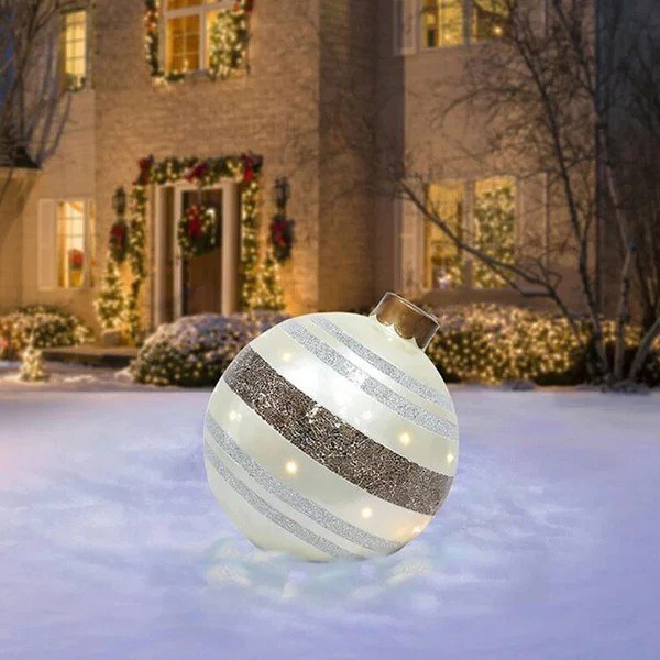 🎄Kerstuitverkoop 49% OFF🔥Outdoor Kerst PVC opblaasbare versierde bal