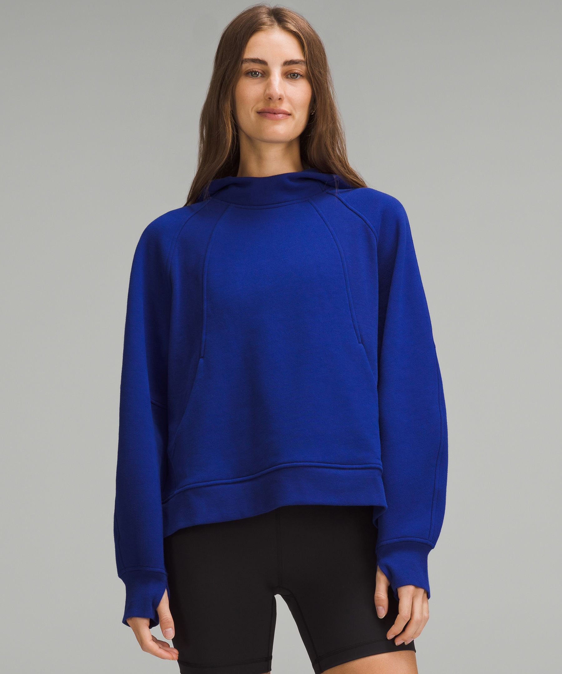 Scuba Oversized Side-Slit Hoodie