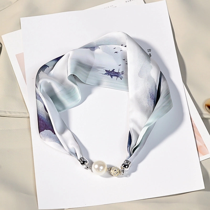 Women's Vacation Sweet Geometric Polyester Scarf