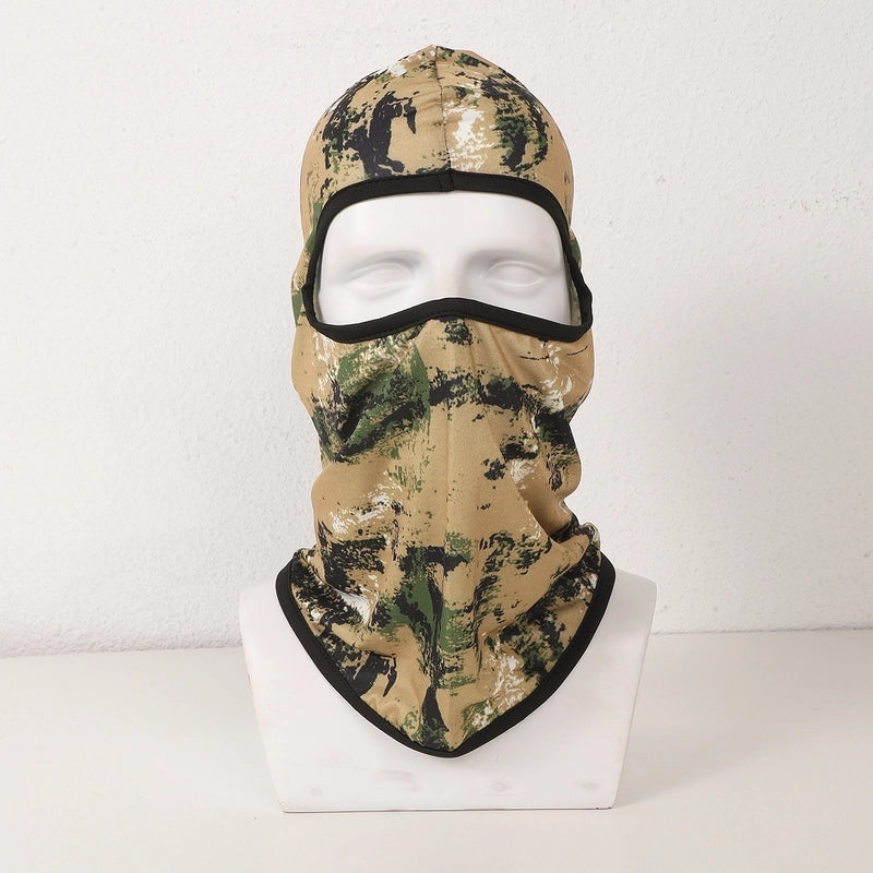 Unisex Casual Tropical Tie Dye Camouflage Printing And Dyeing Eaveless Sleeve Cap