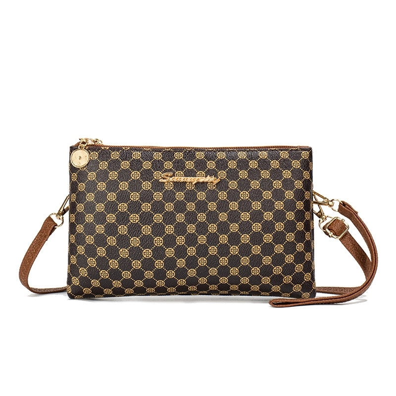 Dot Polka Dots Printed Presbyopic Women's Bag Wallet Double Cell Fashion Simple Change Packet Light Luxury Messenger Bag
