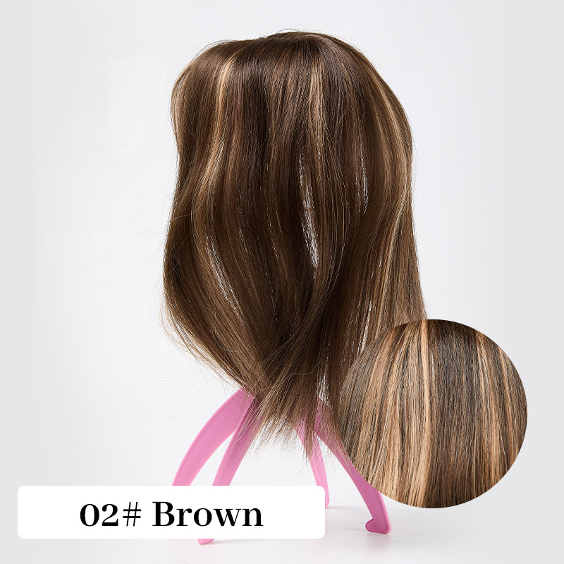 50% Christmas Discount🎅Natural Hair Toppers with Bangs for Women🛒