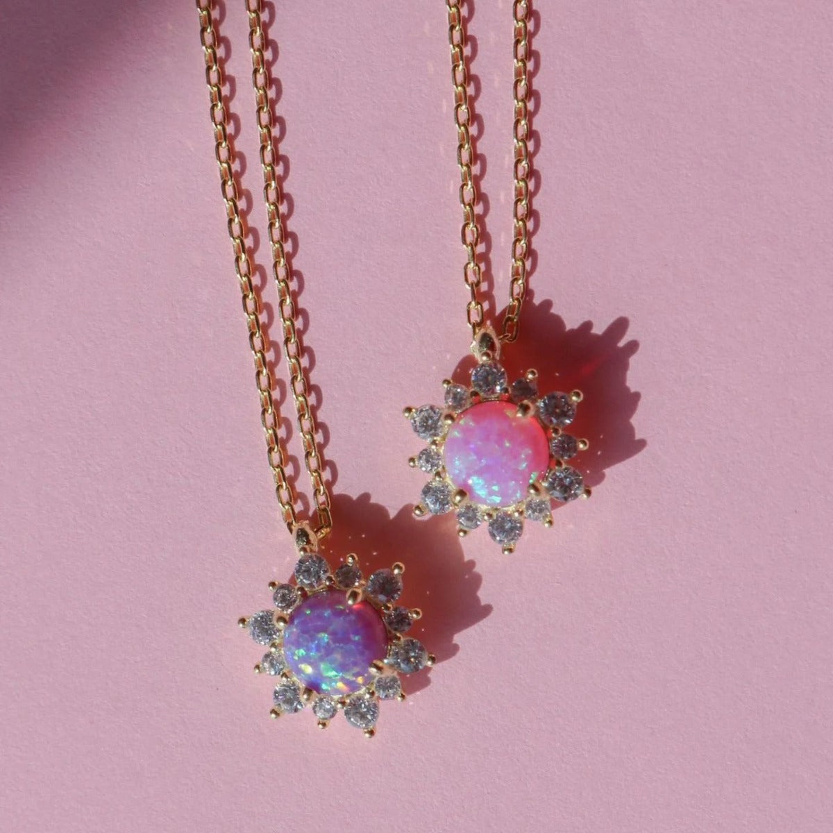 Artsy Irregular Geometric Copper Diamond Inlay Necklaces