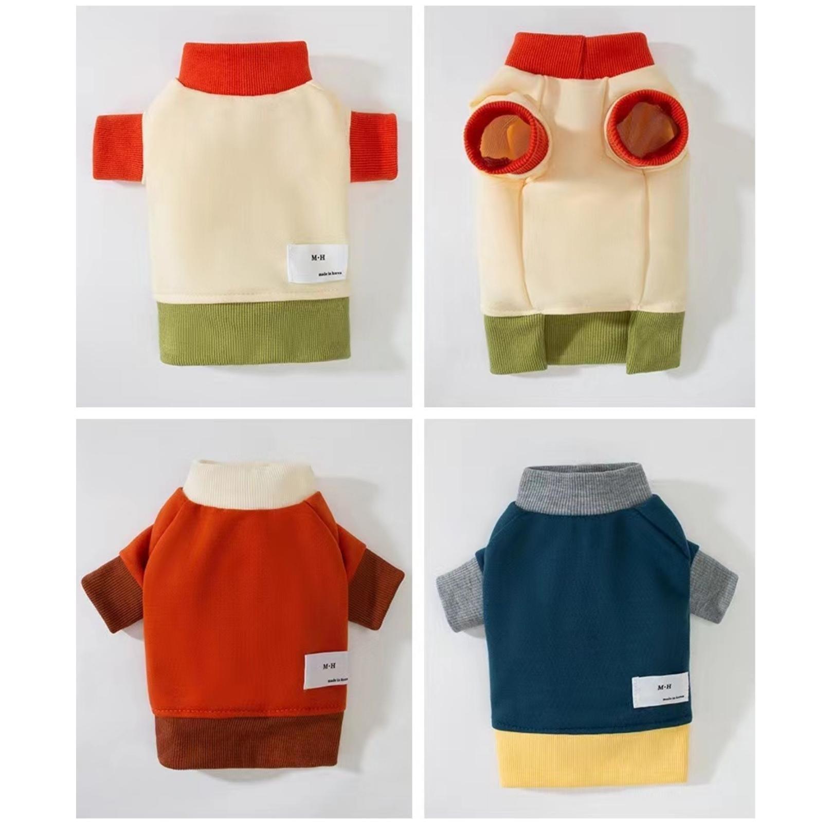Versatile Colour Blocking Pet Sweatshirt