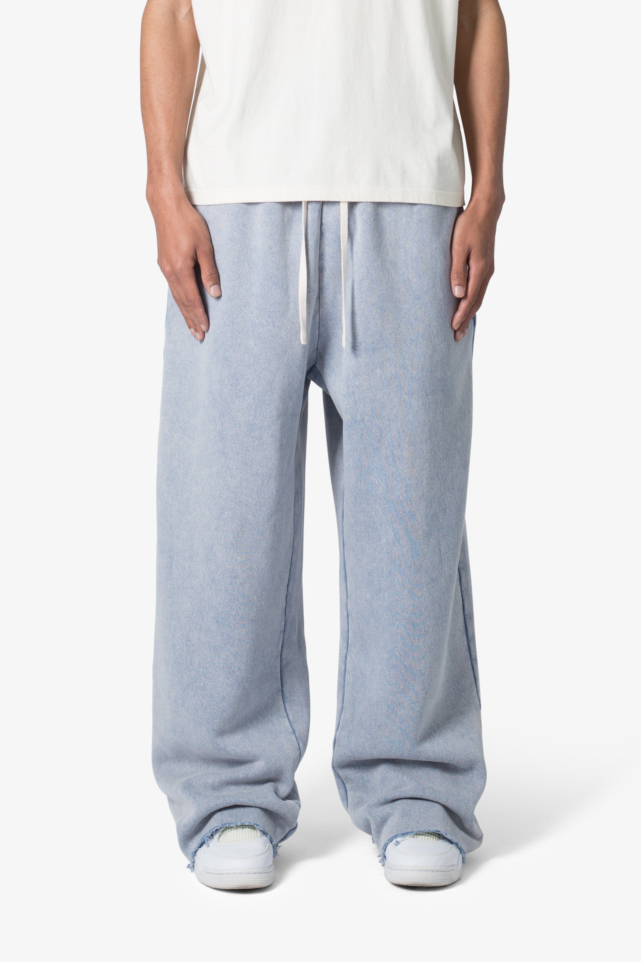 Washed Ultra Baggy Sweatpants - Washed Light Blue