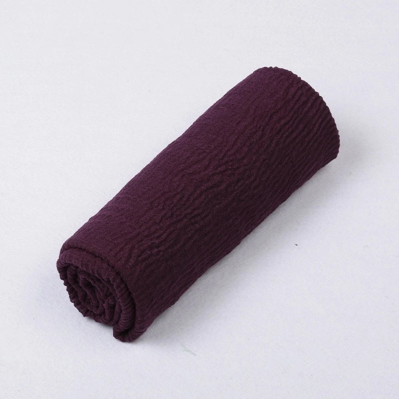 Women's Minimalist Solid Color Satin Printing Shawls