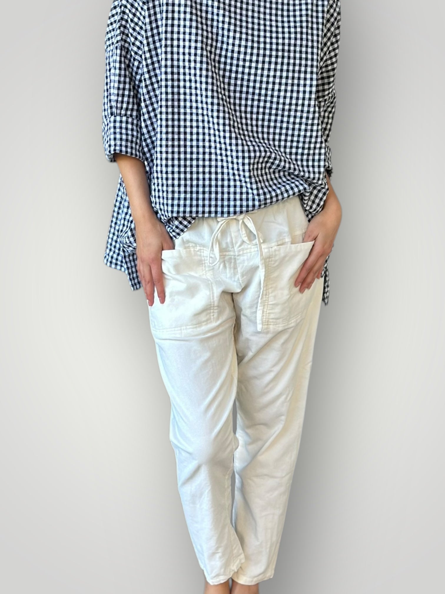 jessie pants - winter white cord